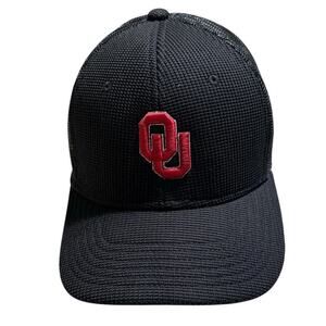 Spyder OU Sooners Trucker Hat One-Size Adjustable Snap Back Black Crimson NWOT